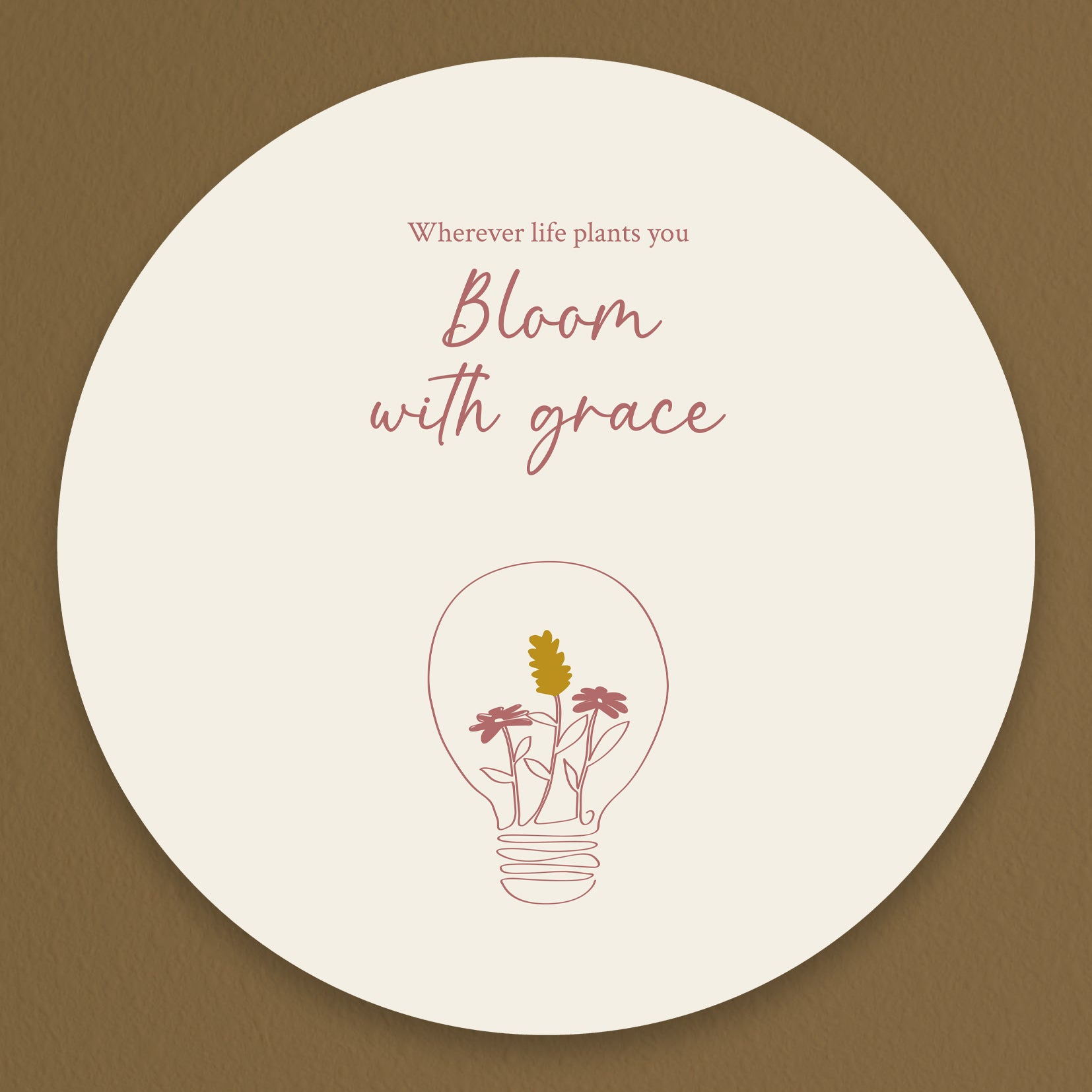Muurcirkel 40 cm | Bloom with grace