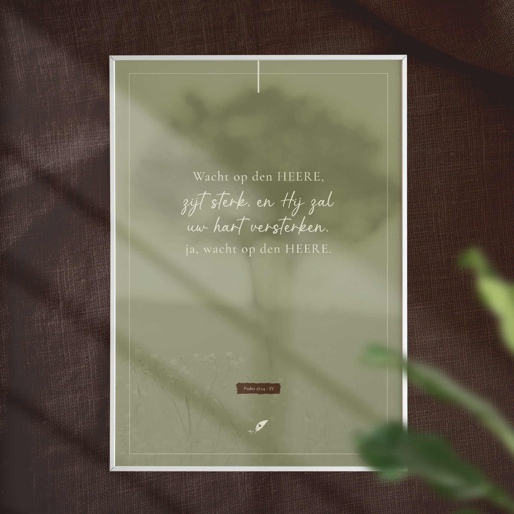 Poster: Wacht op den HEERE,
